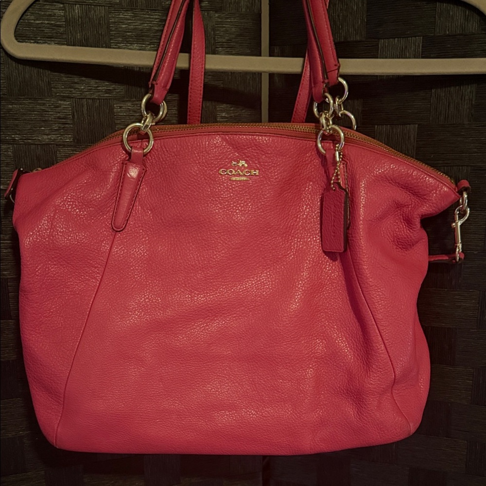 Coach Pink Leather Women's Bag